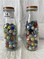 2- Starbuck's Bottles of Marbles