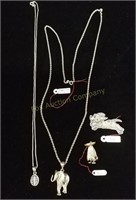 Necklaces & Pins marked 925