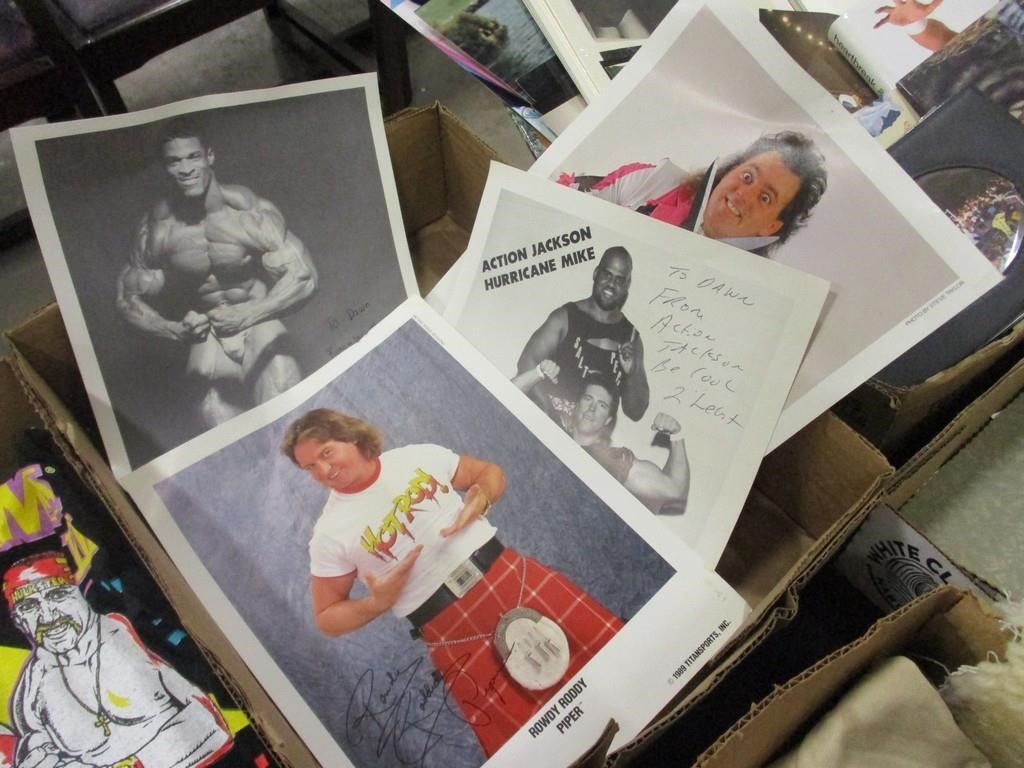 Action Jackson, Rowdy Roddy Piper, Signed Photos