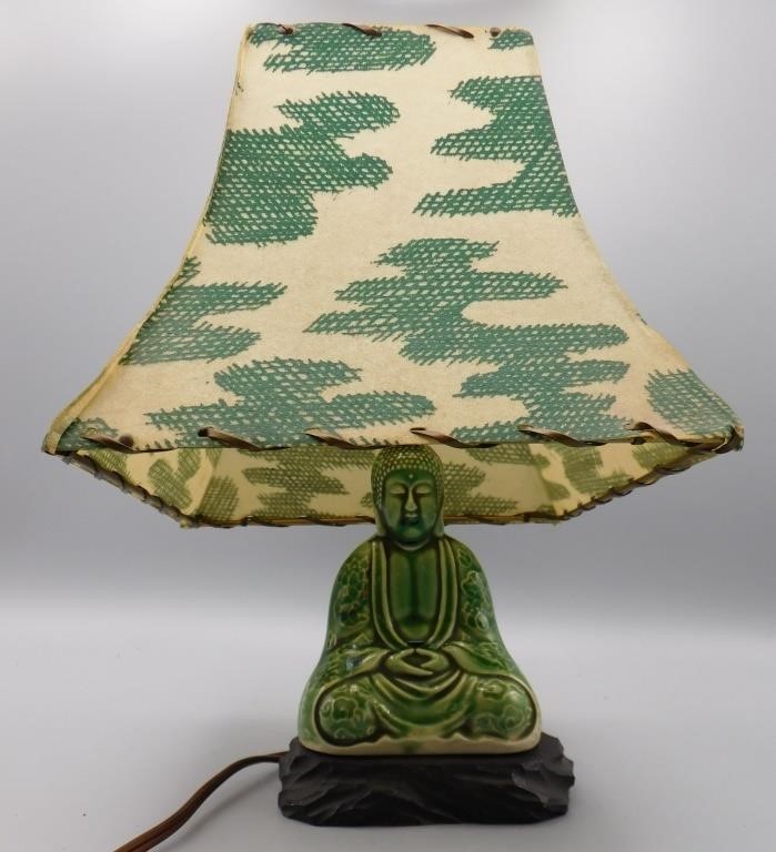 Japanese Meditating Buddha Lamp
