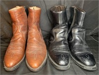 2 Pairs of Men's Leather Size 9 Ankle Boots
