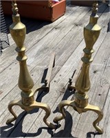 Brass Fireplace Irons
