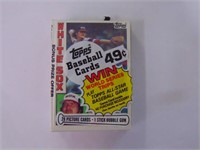 1984 Baseball Topps Cello Pack, Unopened