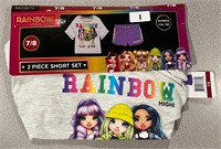 Rainbow High 7/8 Girl's 2pc Short Set