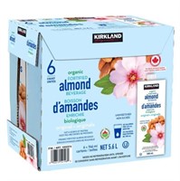 6-Pk Kirkland Signature Organic Almond Beverage