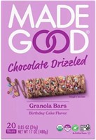 20-Pk Made Good Chocolate Drizzled Granola Bars,