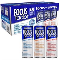 18-Pk Focus Factor Energy Drinks, 355ml