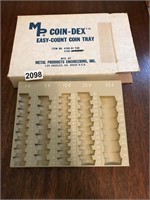 Coin counting tray
