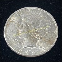 1923-S Silver Peace Dollar AU