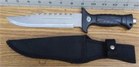 Knife with compass and sheath