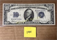 1934 C 10 DOLLAR SILVER CERTIFICATE B32287319A