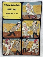 1962 Indiana-ohio State Dads Day Program Rare