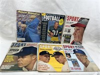 Lot of 6 Vintage Sport Magazines