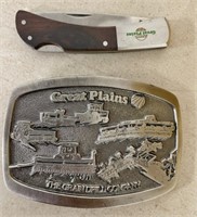 Great Plains Belt Buckle & Knife