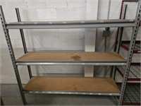 72Hx72Wx18D metal and wood 3 tier shelf