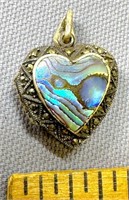 Sterling Vintage Heart Lockett See Photos for