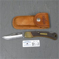 Schrade 6-OT Old Timer Folding Knife & Sheath