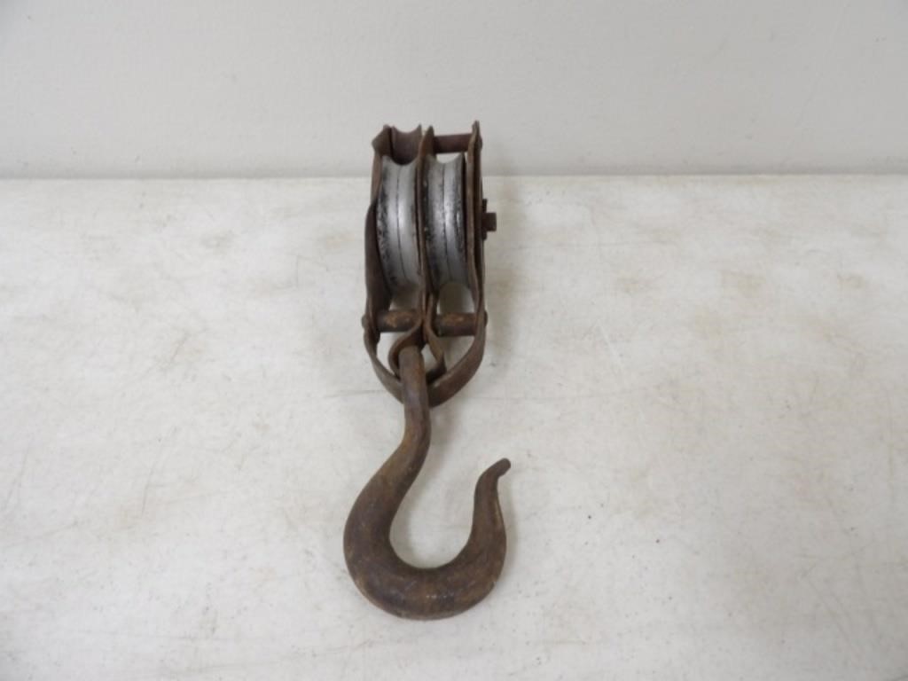 Metal Double Pulley Block & Tackle
