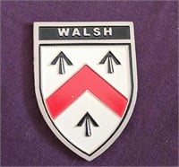 Walsh Family Crest Pin