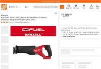 R3646  Milwaukee M18 FUEL GEN-2 Reciprocating Saw