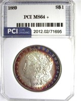 1889 Morgan PCI MS64+ Excellent Toning