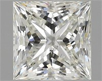 Gia Certified Princess Cut 2.01ct Si2 Diamond