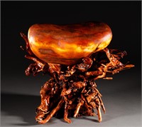 Hetian jade raw stone of Qing Dynasty