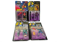 4 Carded Kenner Batman Figures