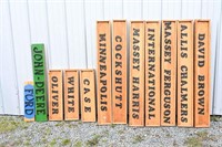 HOMEMADE TRACTOR NAME SIGNS