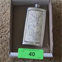 SHEFFIELD ENGLISH PEWTER FLASK