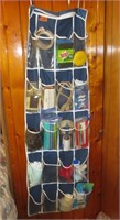 Door hanging organizer with items