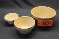 3 - Pottery Nesting Bowls