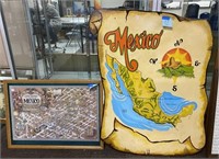 Historic Mexico Map, Mexico Cutout