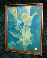 15" x 12" print, "The Canyon," by Maxfield Parrish
