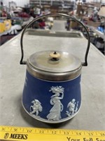 WEDGEWOOD JAR W LID