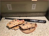 Rawlings Softball Gloves, Balls, & Bat