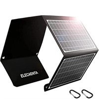 ELECAENTA 30W Solar Panel Charger with 3 USB