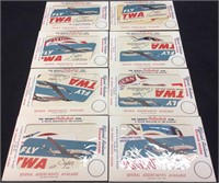 8 PACKS OF 1950’S AIRLINE. STICKERS