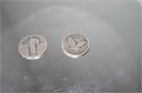 Two Old U.S. Quarters Silver