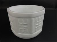 VTG. White Milk Glass Planter Bowl Vase