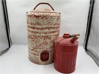 Red Water Can & Gas Can