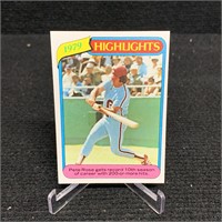 1980 TOPPS PETE ROSE CARD