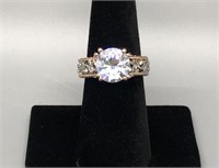 Beautiful Rose Gold Diamond Solitaire Ring