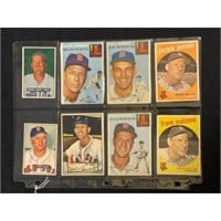 (10) 1950's Red Sox Cards