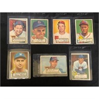 (7) 1952 Topps Baseball Cards