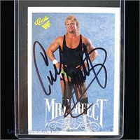 Mr. Perfect Signed Classic WWF Wrestling Card