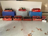 7 Vintage Coke Crate & Asst. Collectible Cokes