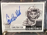 Autographed w/ COA Carlton Fisk Baseball Card