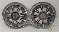 (2) EARLY FORD BRONCO HUBCAPS