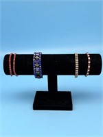 Collection Of Rhinestone Bracelets